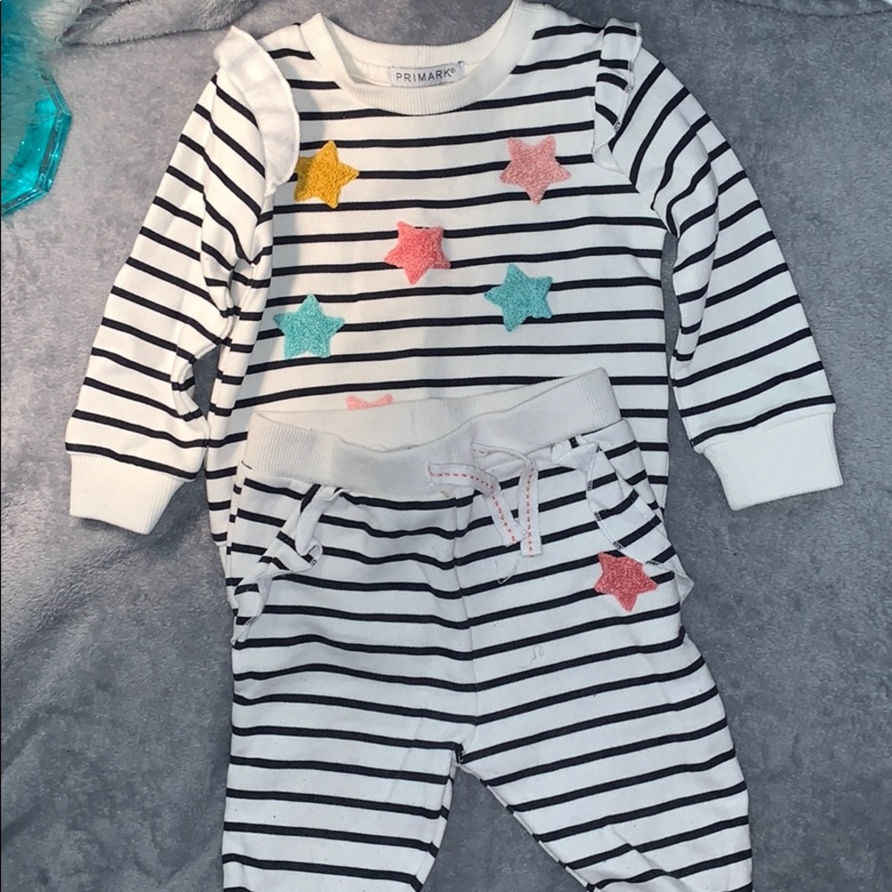 Baby girl sweat outfit.